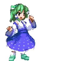 Sanae Pointing at the Discord join button